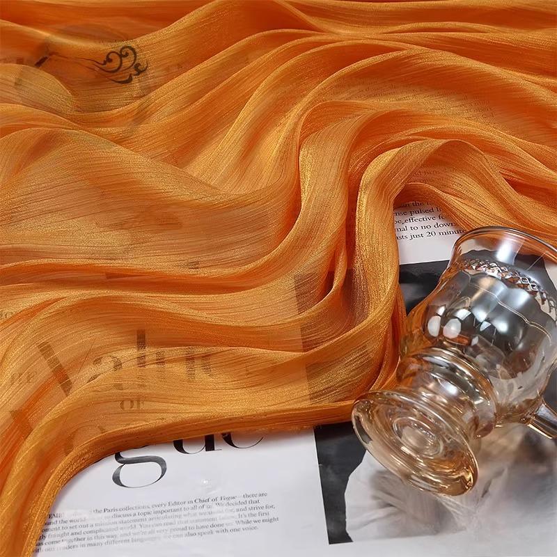 100x150cm Glitter Organza Fabric for Dress Skirt Shirt Clothing Diy Sewing Shiny Cloth Smooth Comfortable Textile