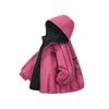 Girls' Reversible Fleece-Lined Hooded Windbreaker: 2026 Spring/Autumn Stylish Outerwear