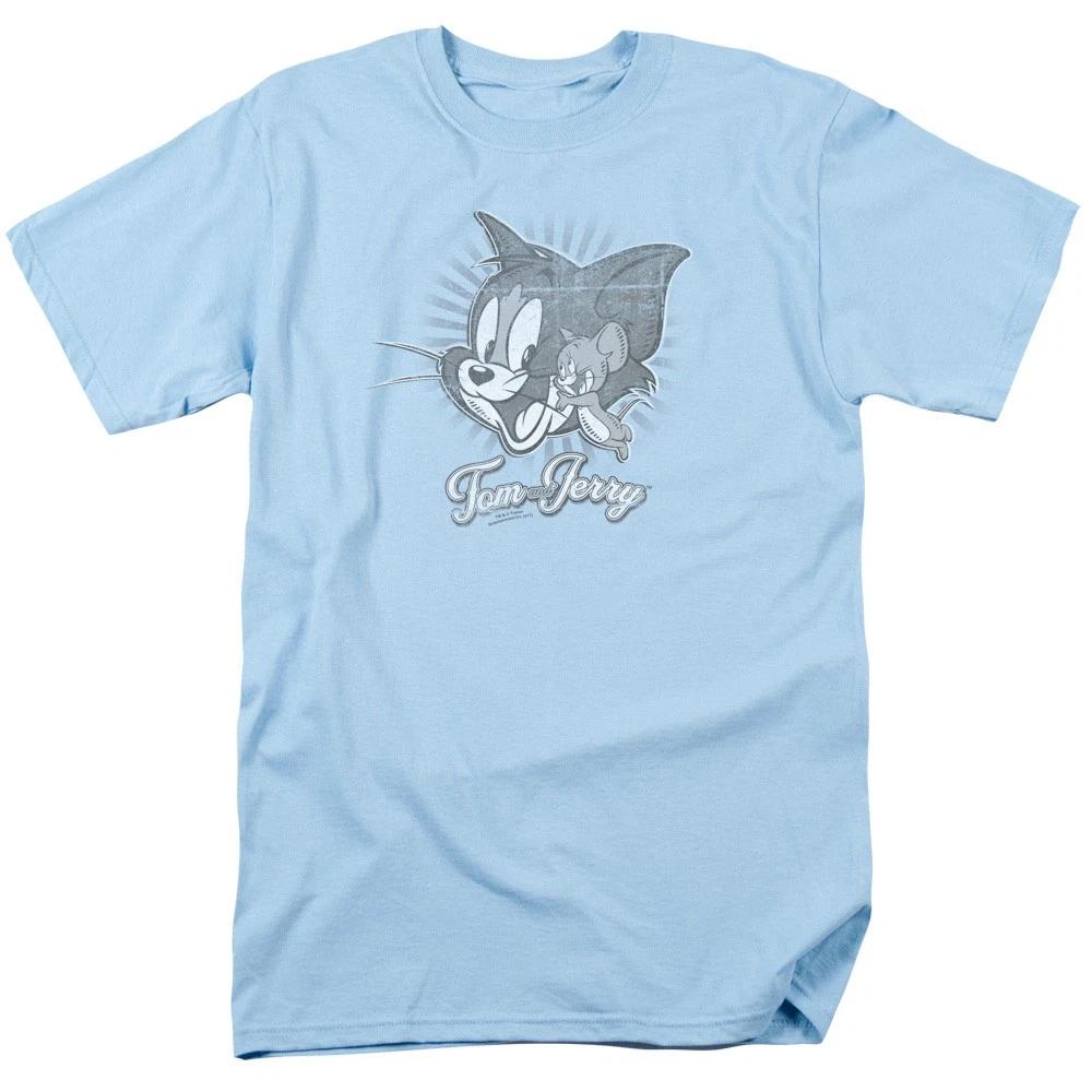 Tom And Jerry - Classic Pals - Unisex Short Sleeve Children s T-shirt - Blue 130