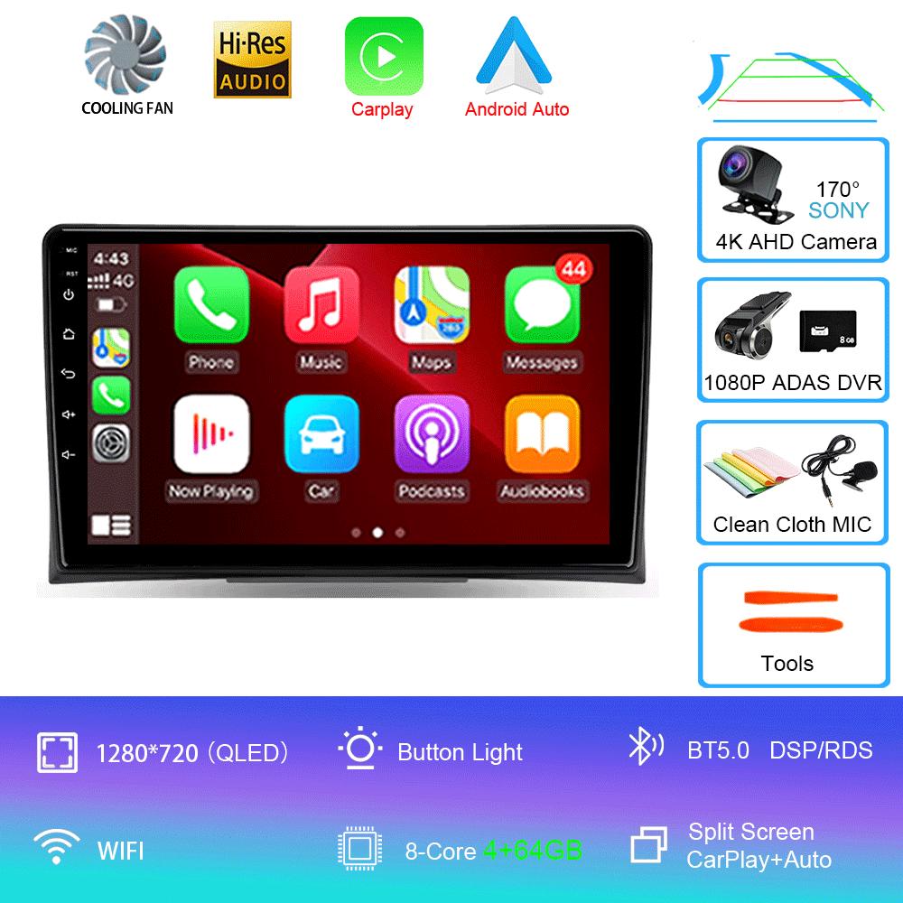 Radio auto Android 14 Pentru Volkswagen Multivan T5 2003 2004 -2015 Navigație Player Multimedia Stereo GPS WiFi+4G DSP Carplay+Auto