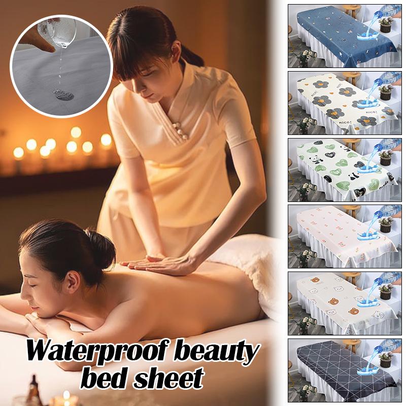 Spa Beauty Salon Massage Table Bed Sheets Water-proof Oil-proof TPU Massage Table Cover With Face Hole Reusable Bedspreads