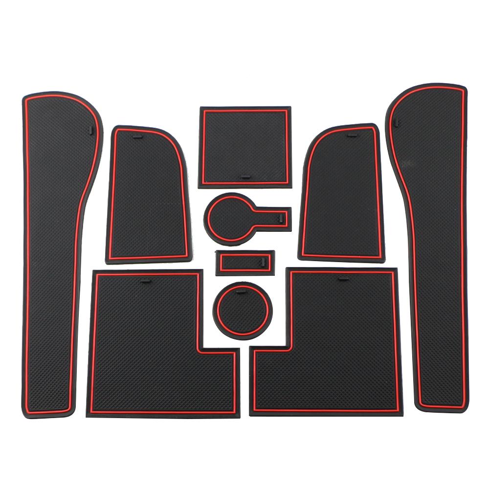 

Car Door Groove Mats for Volkswagen VW Golf 7 7.5 MK7 MK7.5 2013 - 2020 Doors Gate Slot Pad Cup Mat Auto Accessories красный