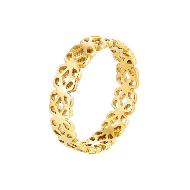 

Простое кольцо-пустотелое, кольцо-четырехлистник, женские нетускнеющие украшения в стиле инс 9