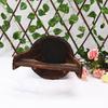 Carbonized Wood Succulent Pot, Balcony Flower Planter, Retro Hanging Fence Water Bucket