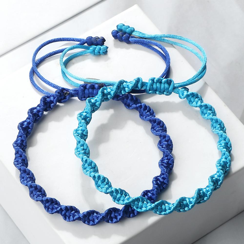 Classic Handmade Braided Bracelets For Women Men Black Red Thread Braid Wristband Charm Bracelet Couple Friendship Jewelry Gifts