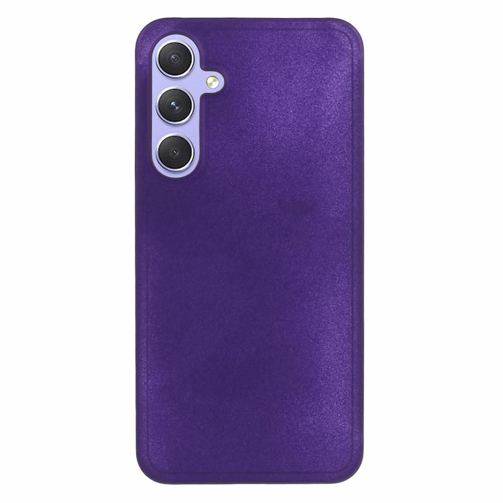 

For Samsung Galaxy S25 Case Hard PC Frosted Minimalist Phone Cover Purple