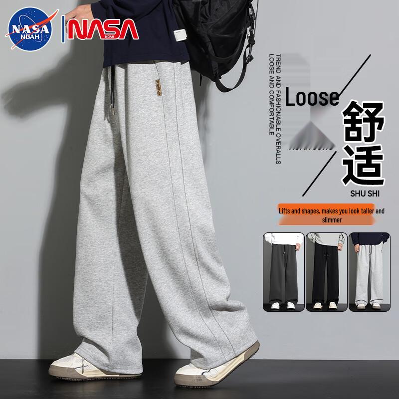 NASA NOAH Men's Relaxed Straight-Leg Casual Pants
