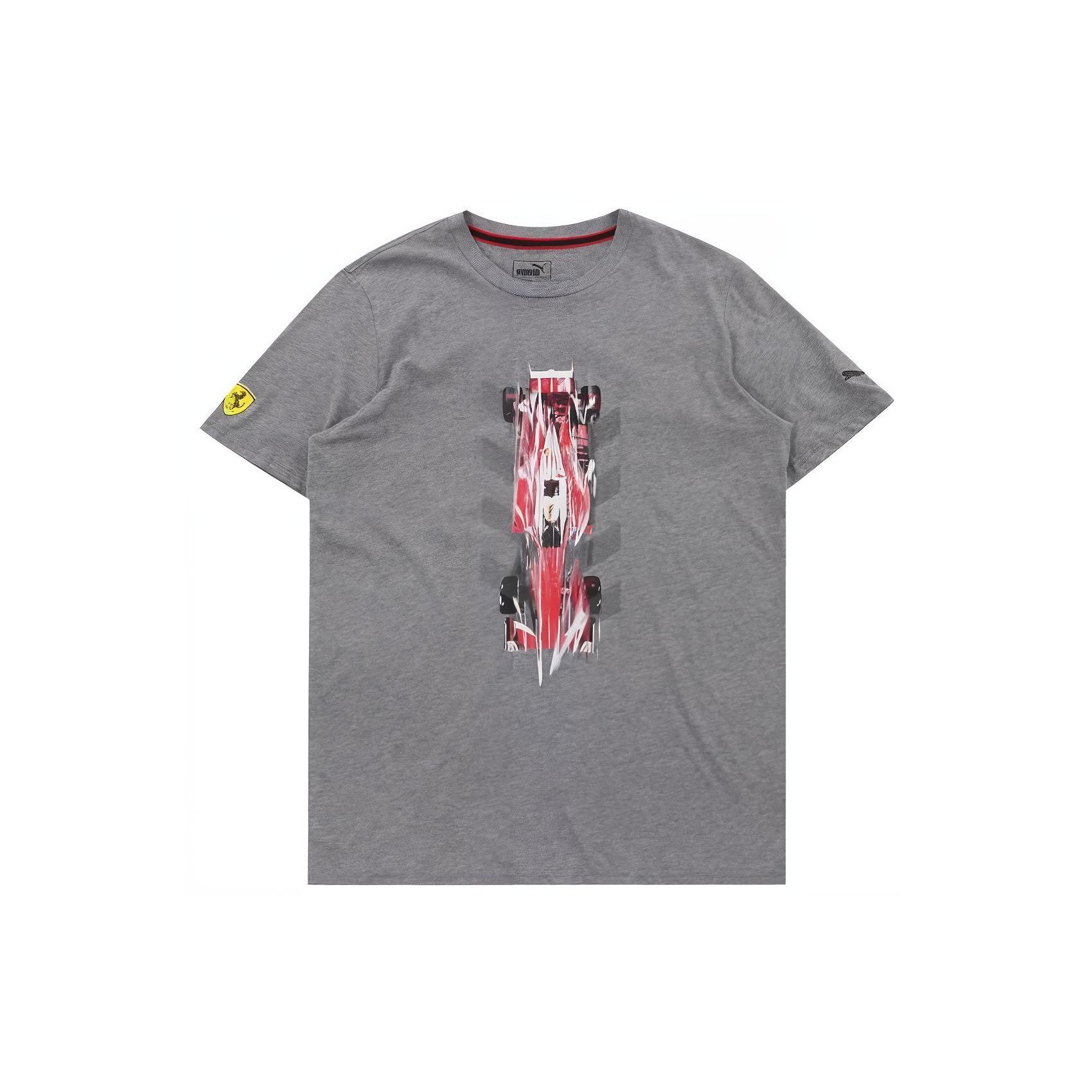 

Puma Футболка с круглым вырезом и принтом F1 Ferrari Racing, мужская, серая 762383-03 S