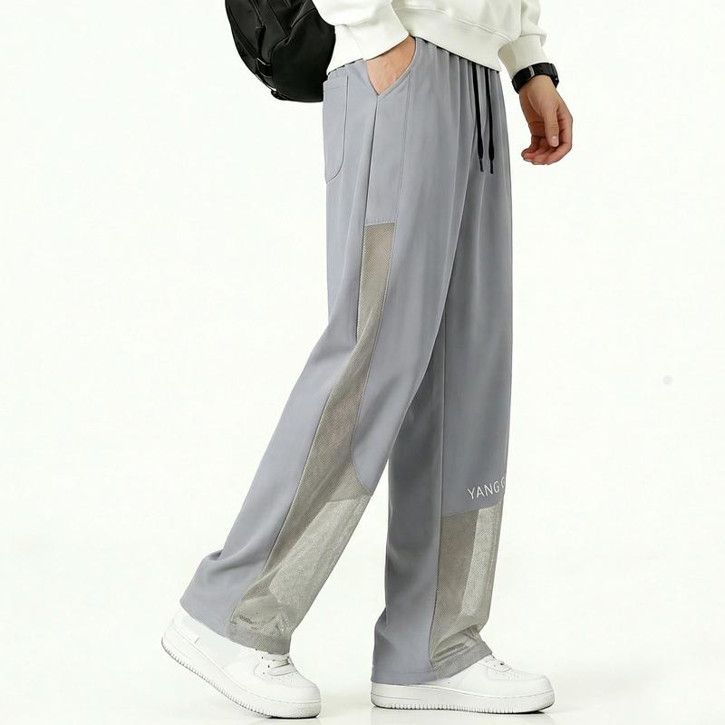 

Men s Plus Size Ribbed Wide Leg Pants – Elastic Waist Drawstring Stretch Trousers (Sizes 5XL-12XL) for Casual Wear 10XL(155kg-165kg)