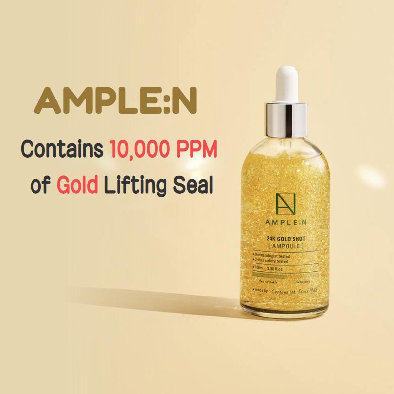 [AMPLE:N] 24K Gold Shot Ampoule 100ml (Large Capacity)/Gold Lifting Seal