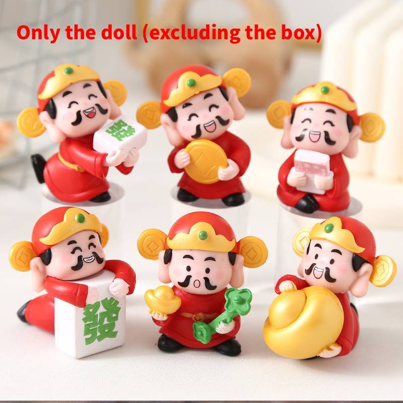 Chinese New Year Zodiac Mascot Pvc Model Lucky God Figurine For Celebration And Decoration