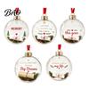 Dekorative Füllbare Ornamente Klare Acryl-Weihnachtskugel, DIY Transparente Ornamentkugel für Weihnachtsbaum, Hängende Feiertage, Hochzeit, Party, Zuhause