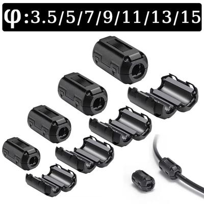 1Pcs Ferrite Core Degaussing Filter EMI RFI Choke Clip Cable Filter