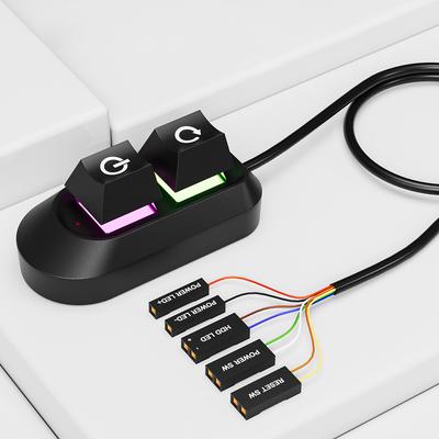 2M Desktop Computer Power Button External Power Switch Motherboard Switch On Off PC Power Switch Button for Home Office PC Case