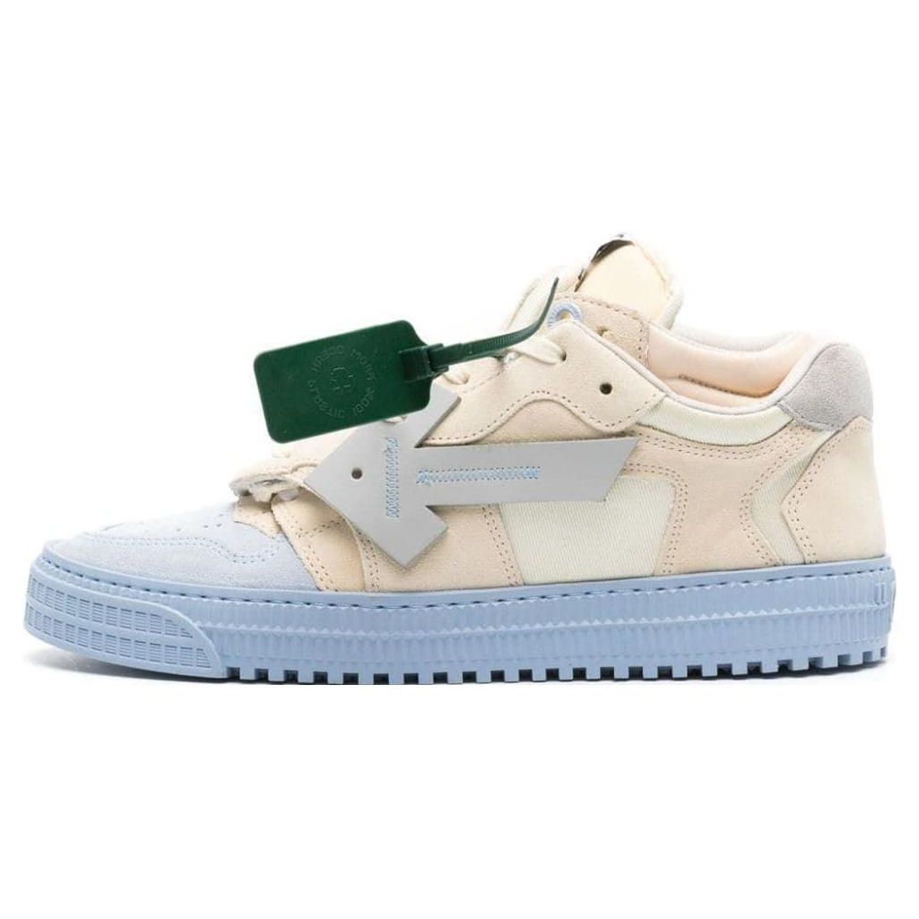 

Off-White Мужские кроссовки с круглым носком, на шнуровке, низкие, бежевые OMIA244F23LEA0014061 43