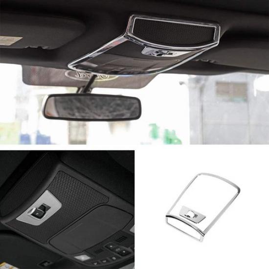 Roof Reading Lamp Light Frame Trim Cover Bezel for Ford F150 2016- Chrome