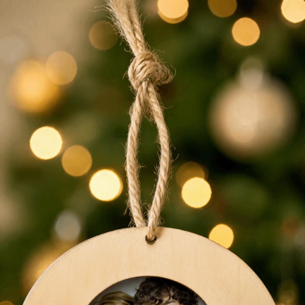 10Pcs Set Hanging Rope Round Wooden Frame 3.94in DIY Wooden Crafts  DIY Crafts Project