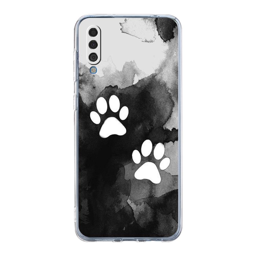 Phone Case For Samsung A56 A36 A26 A16 A14 A12 A22 A32 5G A34 A42 A52 A54 A50 A70 A72 A40 A20E A20S A04S A06 Cover Dog Paw