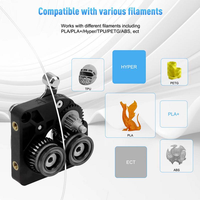 CR K1C Extruder K1 Ozubené kolo Celokovové podávací kolo filamentu pro extruder Creality K1 Max Niklovaný DLC povlak Vysoká tvrdost Opotřebení