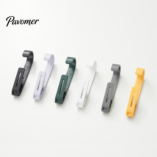 Home Organization Accessories Laundry Hook with Clip, Non-Drilling ABS Closet Organizer, Multi Purpose Plastic Clamps Durable Anti-slip Clothes