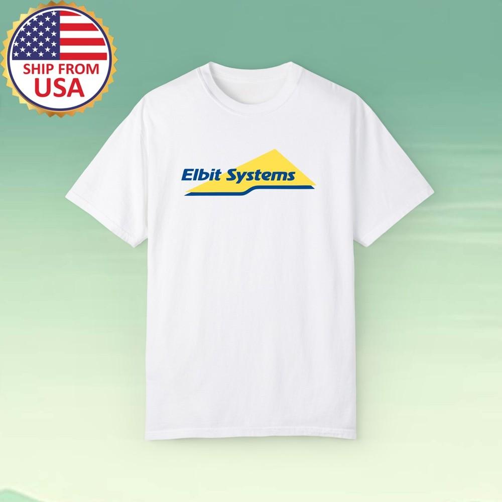 Elbit System of America ESA Military Aircraft Men#039;s White Size S5XL Unisex T-Shirt L