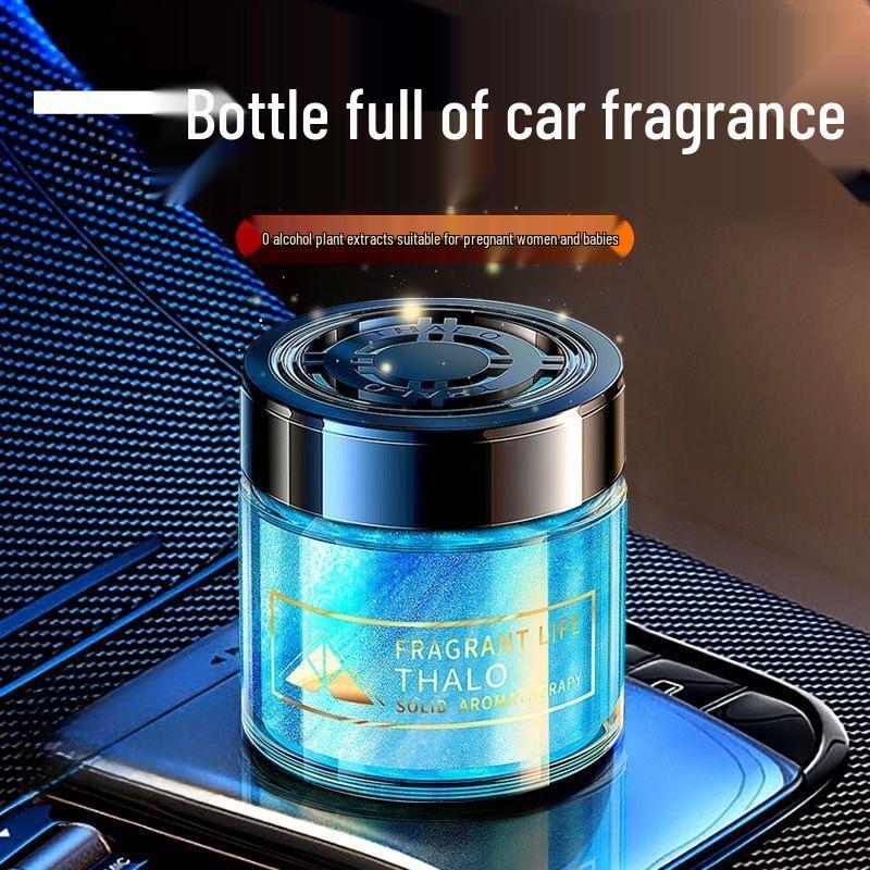 Gardenia Scent Car Air Freshener Balm - High-End Quicksand Solid Deodorizer for Home and Vehicle