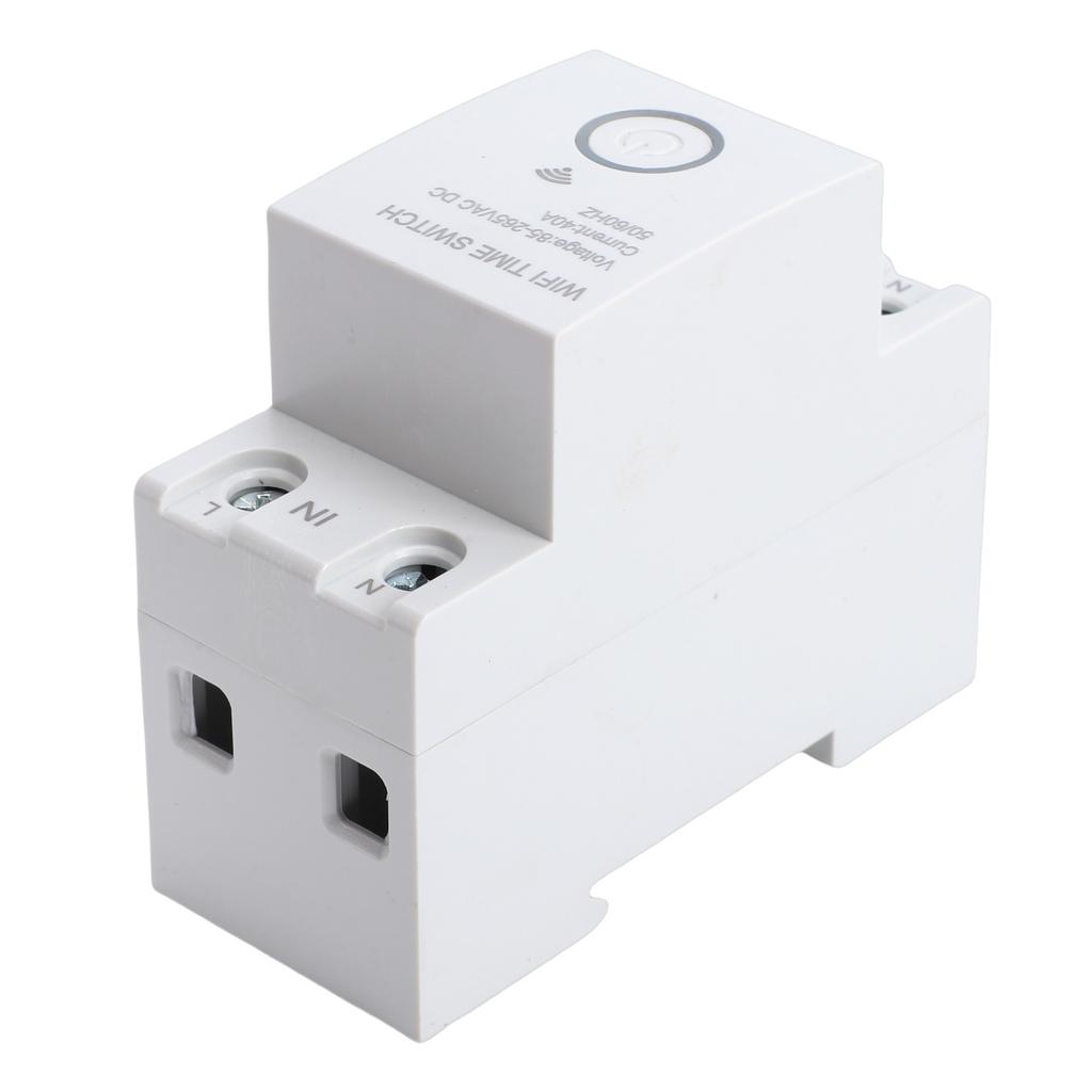 WiFi Timer Switch 2P 40A Programmable APP Control Voice Control Smart Time Switch for Home