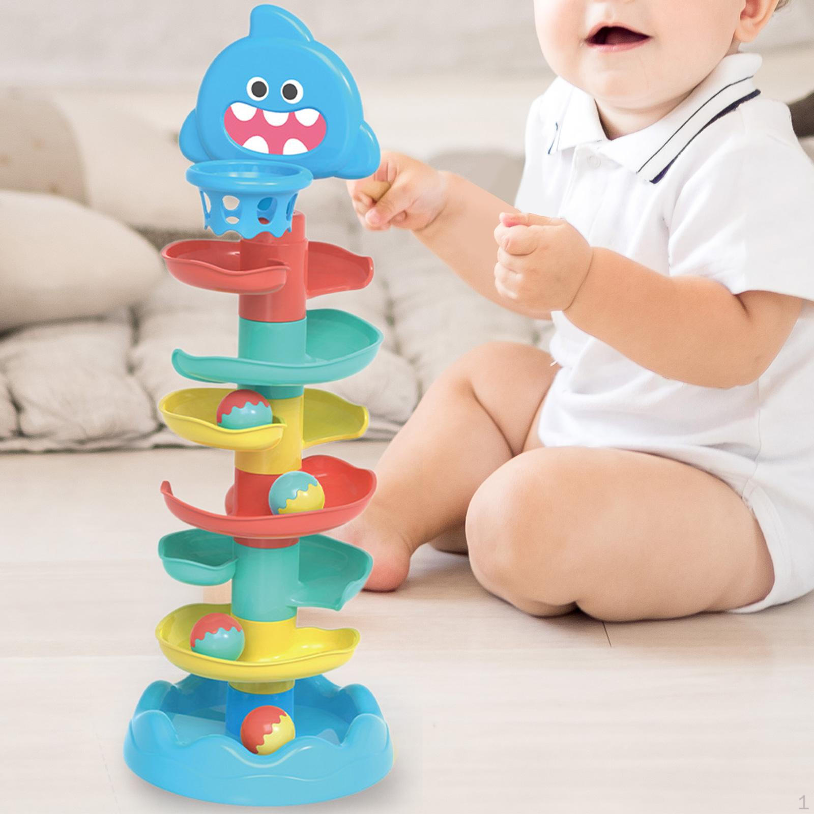 

Падение мяча и катка, вращающаяся игрушечная дорожка, вращающаяся штабелировка B