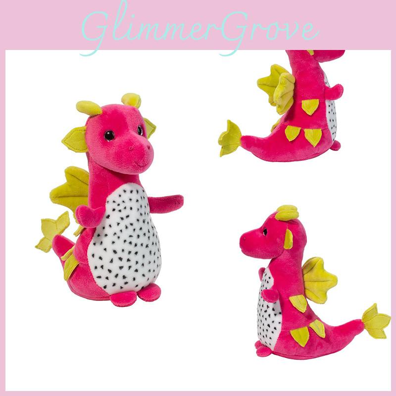 Dragon Fruit Macaroon Pitaya Dinosaur Plush Toy Soft Stuffed Doll For Kids