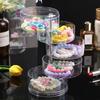 1pc-Multi-Layer Rotary Jewelry Storage Box Round Display Stand DIY Bead Jewelry Classification Transparent Display Case For
