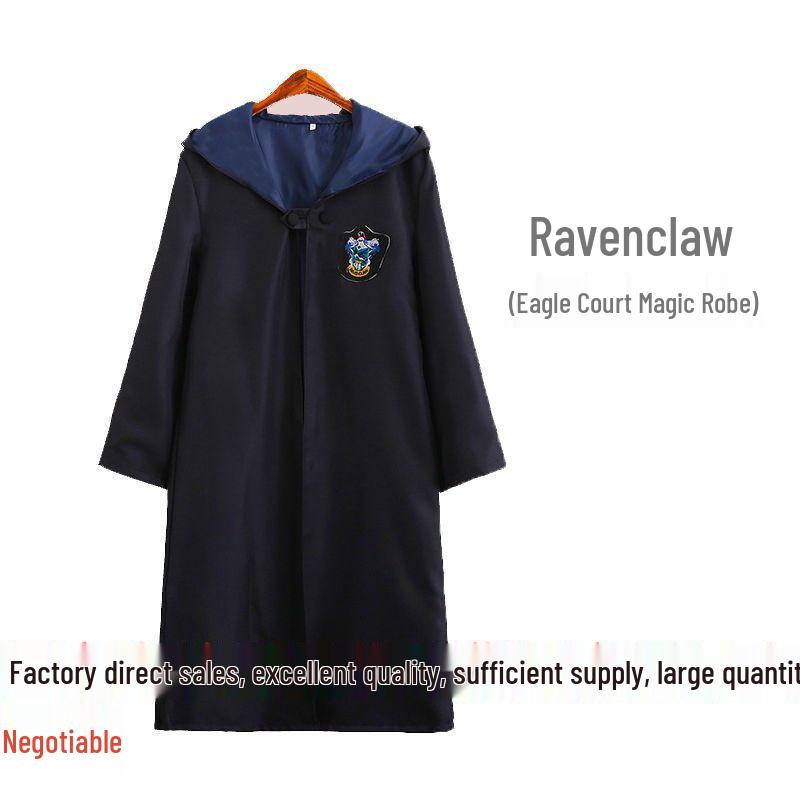 

Детская волшебная мантия Гарри Поттера - Плащ COS Школьная форма для Хэллоуина 115 (5-piece set with Children s Tie)