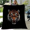 1pc Roaring Tiger Themed Blanket Cute Design for Room Decor, Soft Throw Blanket Perfect .K079