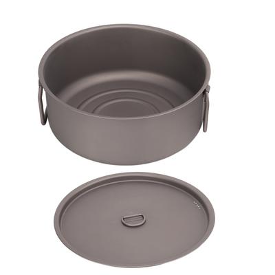 Titanium Pot 3‑5 People Portable Cooking Pot with Foldable Handles for Outdoor Camping Hiking