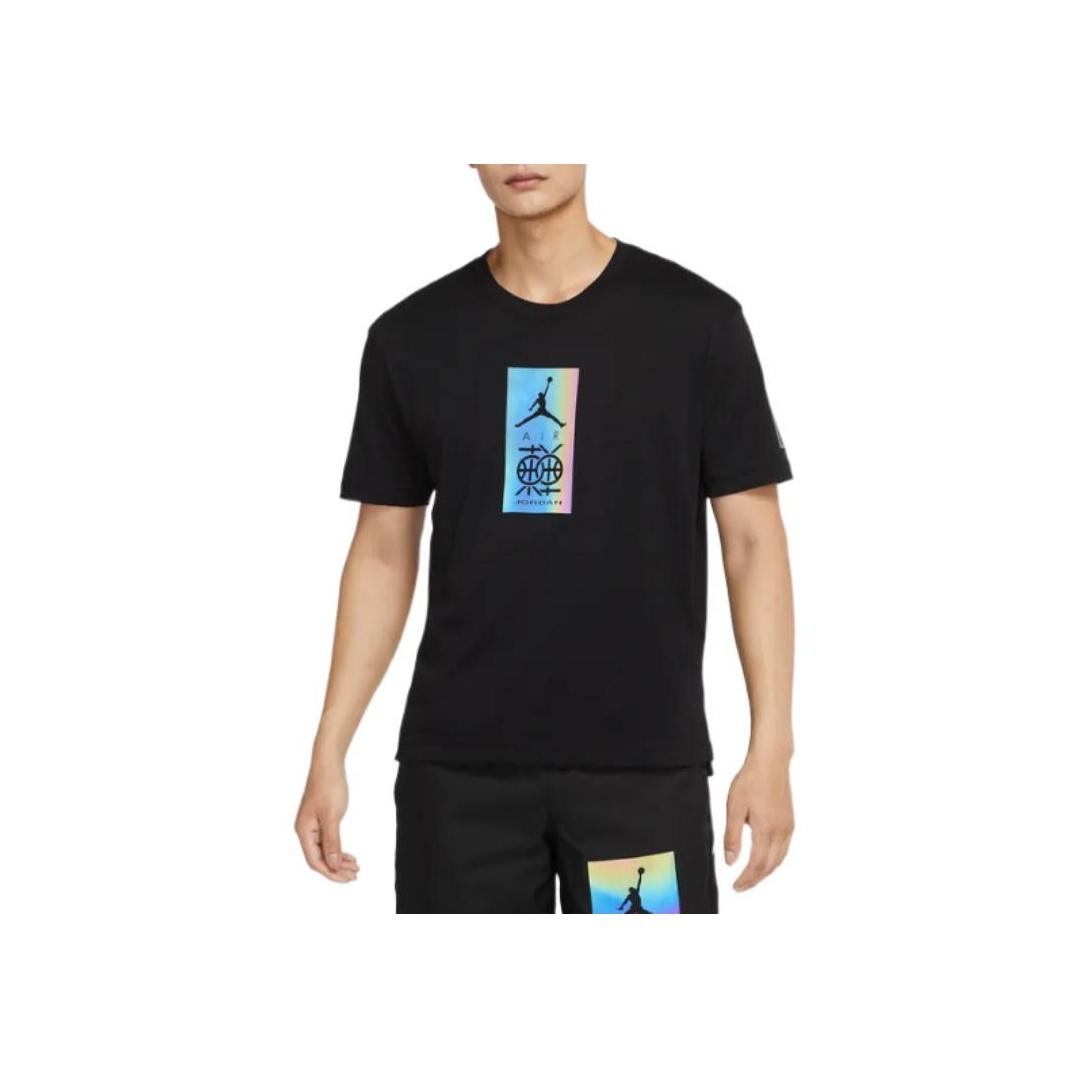 

Спортивная футболка с коротким рукавом Jordan Dri-Fit Dongdan с графическим принтом, мужские топы, черные DV6279-010 XXL