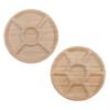 Thickened Tea Tray Bamboos Tea Platter Light‑weight Fruit Dish  Table Top Decoration