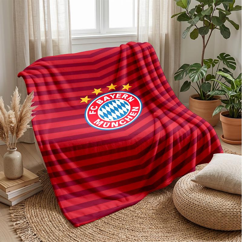 Bayern Munich Theme Blanket Soft Flannel Fleece Blanket Warm Lightweight Throw Blanket for Home Sofa Bed