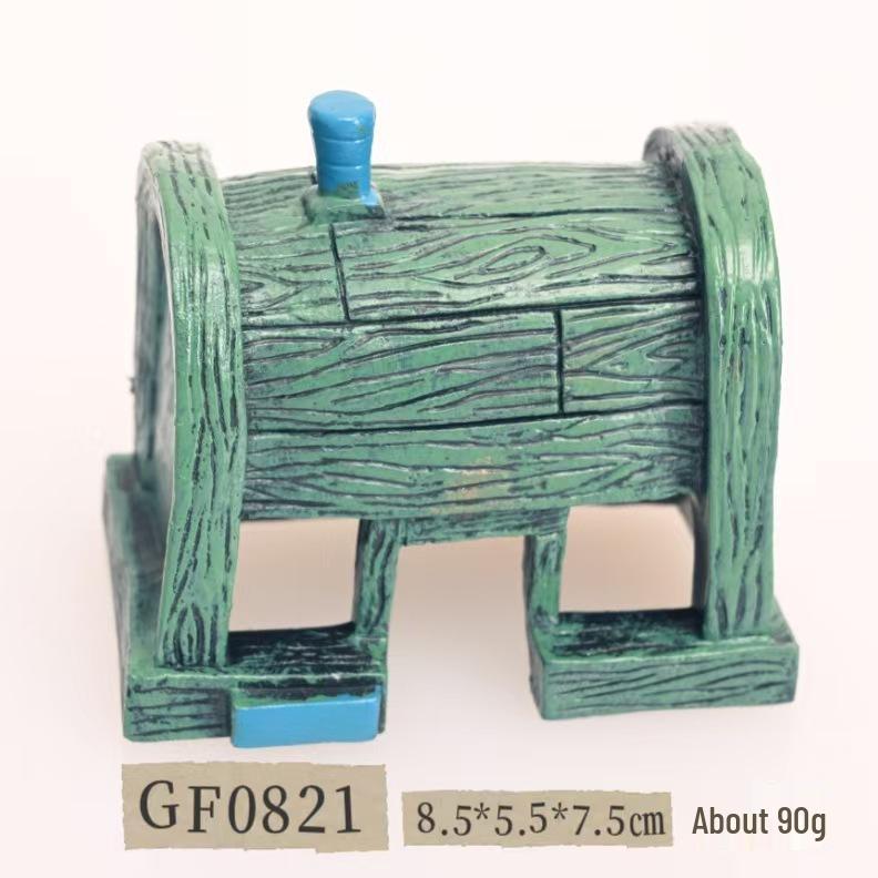 Zestaw Dekoracji do Akwarium SpongeBob: Dom z ananasów i kryjówki do akwarium