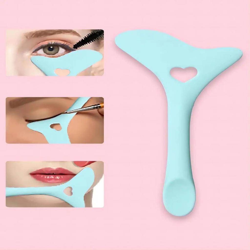 Multi-functional Eyeliner Stencil Wing Tips Silicone Eyeliner Aid Marscara Drawing Lipstick Wearing Aid Reusable Makeup Tools