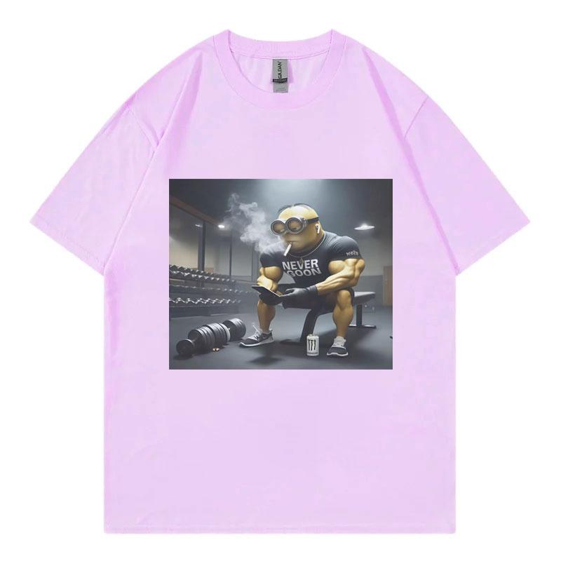 Nikdy Goon Vtipné Gooning Meme Grafická Trička Muži Ženy Oblečení Harajuku Japonský Styl Tričko Módní Ležérní Bavlněná Trička