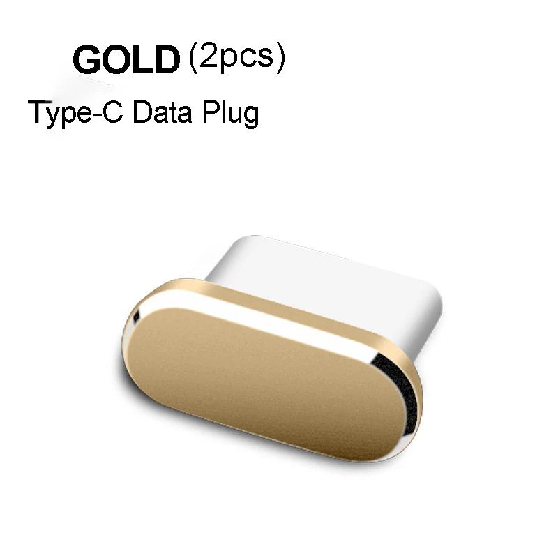 1/5PCS Type C Metal Dust Plug For Samsung Xiaomi Huawei Universal Type-C Charging Port Protector Stopper Anti-Dust Dustproof