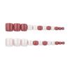 24pcs Soft Glitter Fake Toenails Solid & Glitter Minimalist Press-on Toenails for Shopping Traveling Dating