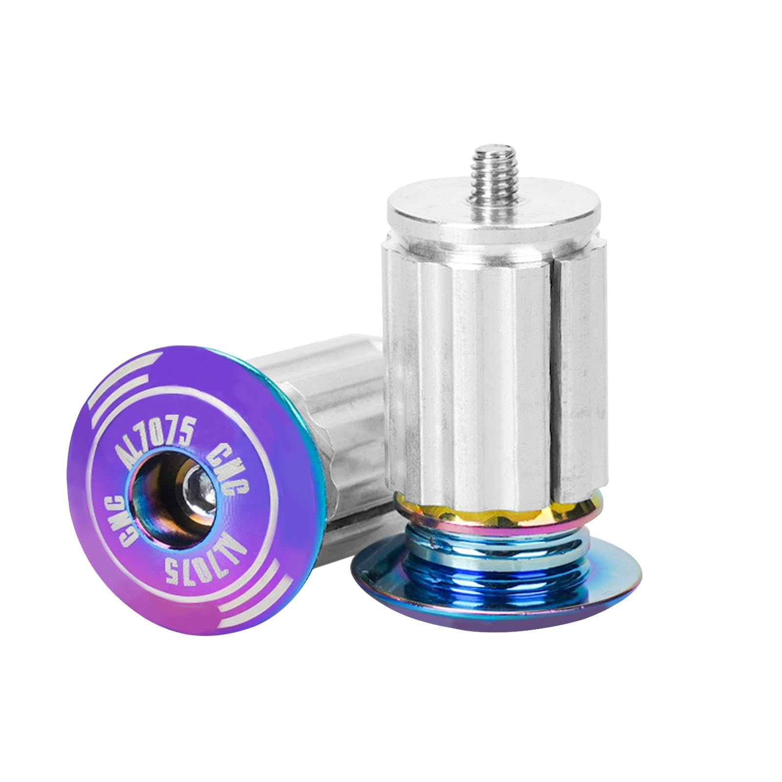 

Handlebar End Plugs - 1 Pair of Aluminum Alloy Handlebar Ends | Multi Color Refer to description