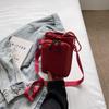 Drawstring Small Square Bag Women's Crossbody Bag Mobile Phone Bag