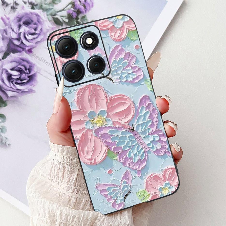 For Motorola Moto G86 Power Case Luxury Buttefly Painted Cover Soft Silicone Case For Motorola Moto G86 G 86 MotoG86 Power Shell
