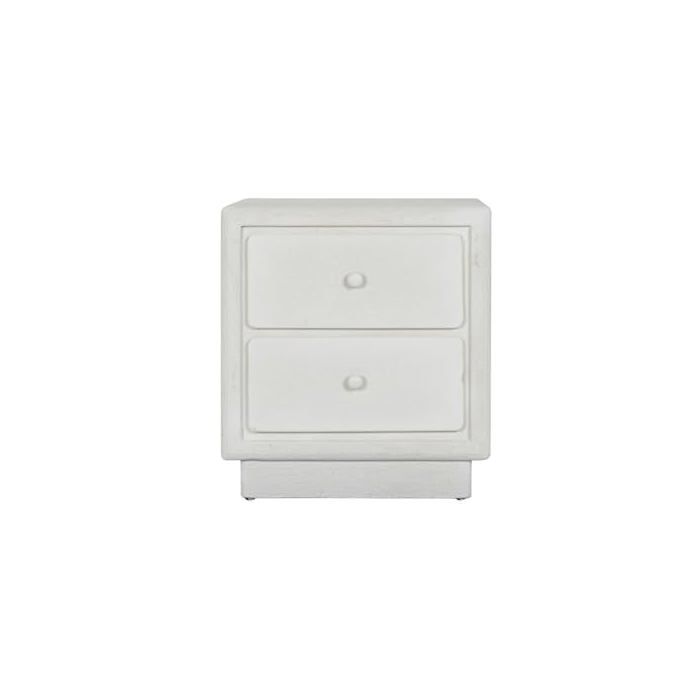 Table de chevet - Home ESPRIT - Blanche - 48x36x53 cm - Multicolore - Design moderne - Compacte