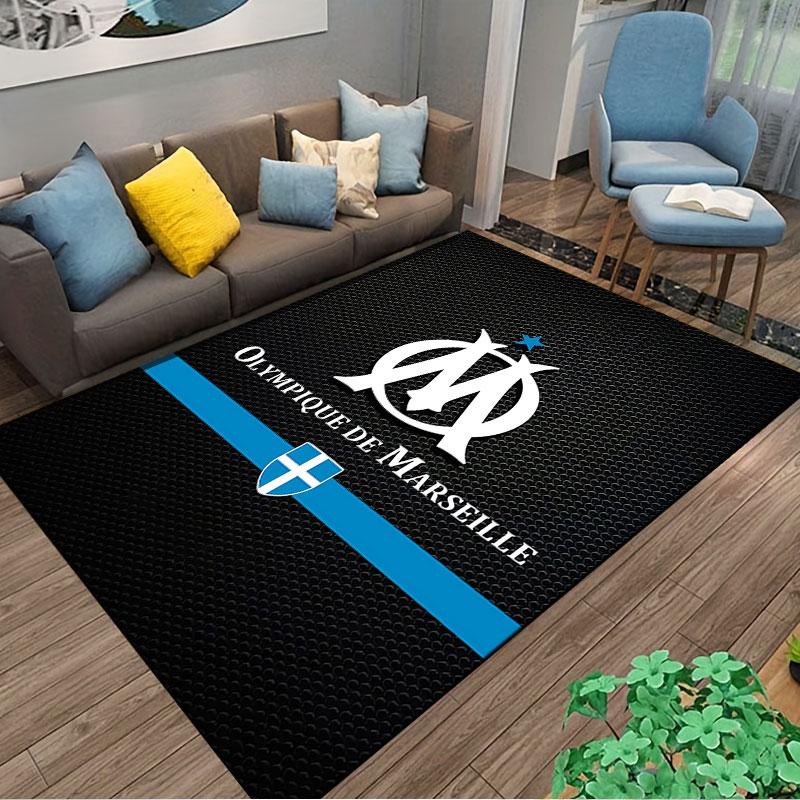 Olympique De Marseille Logo Suitable As a Non-slip Mat for the Living Room or Bedroom Sofa