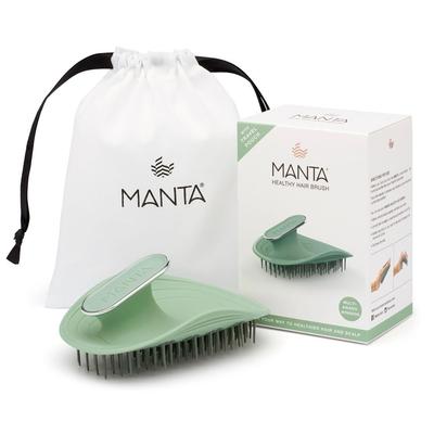 Brosse à cheveux Manta Verte Originale