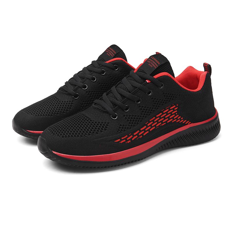 New Summer Mesh Men'S Casual Shoes Fashion Outdoor Men Walking Sneakers Lightweight Breathable Shoes Lace-Up Men'S Flats Shoes