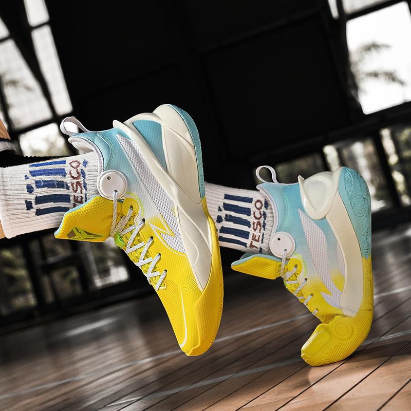 New sonic 10 youth student guard basketball shoes men's cushioned low-top wear-resistant breathable combat sports shoes
