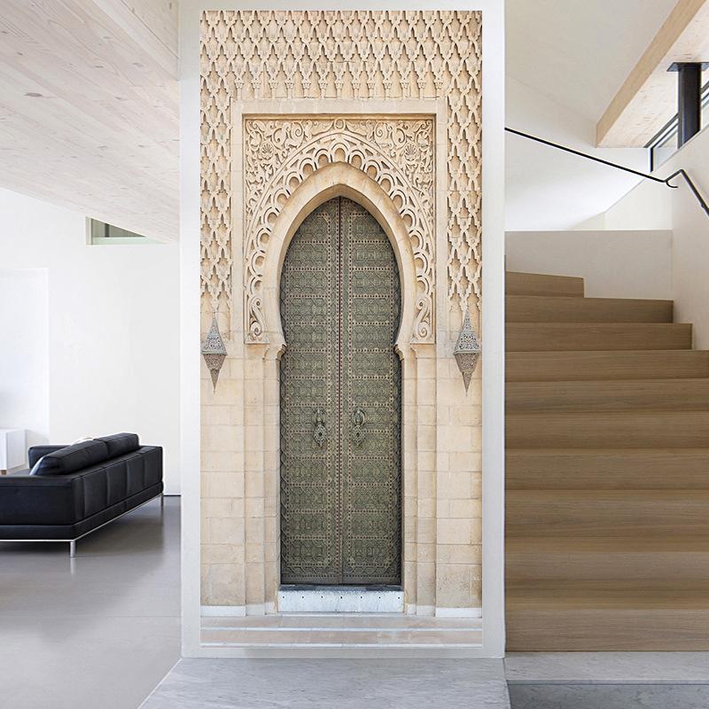 Muslim Arabic Door Stickers Allahu Islamic